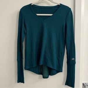 ALO YOGA - Long Sleeve Waffle Shirt